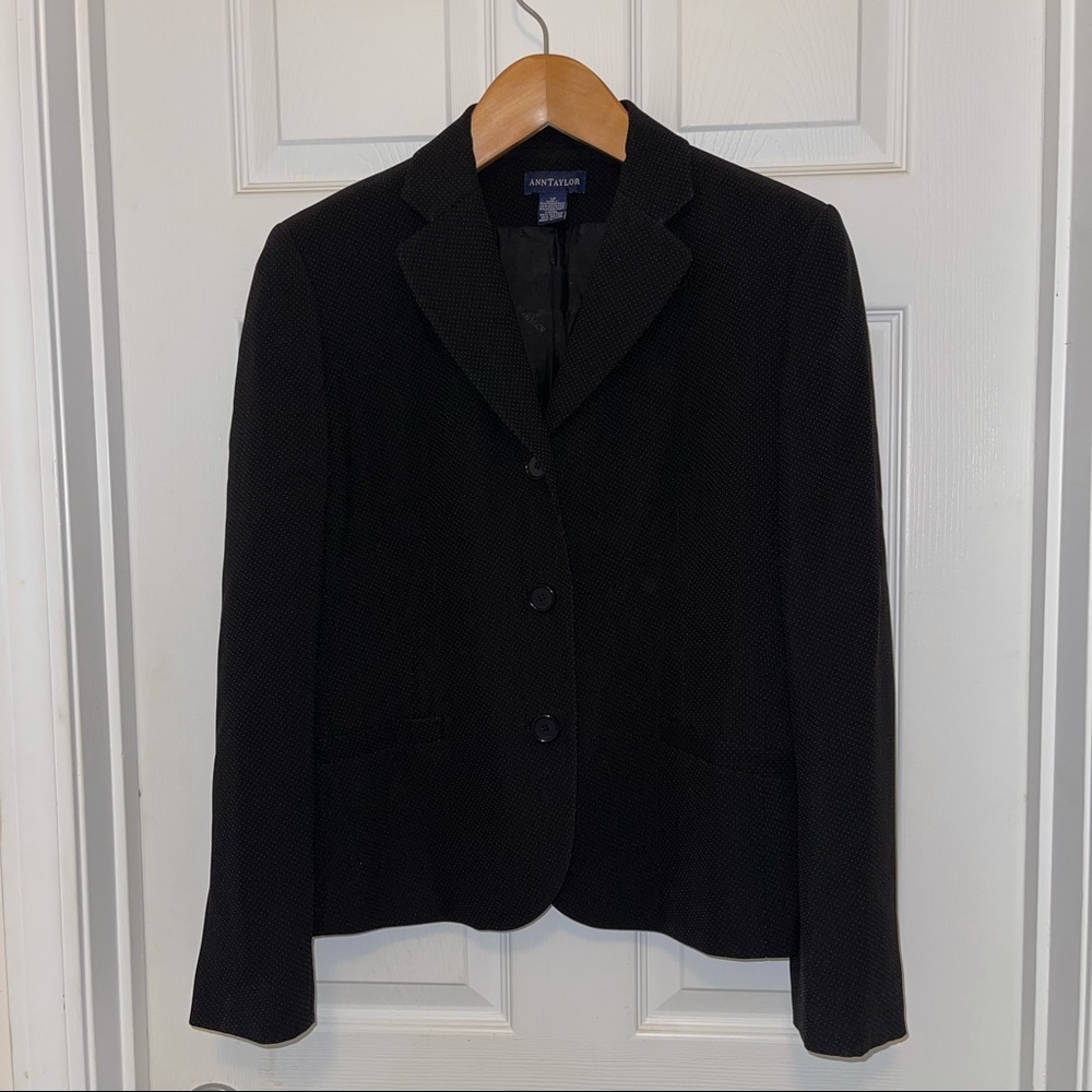 AnnTaylor blazer black size 12